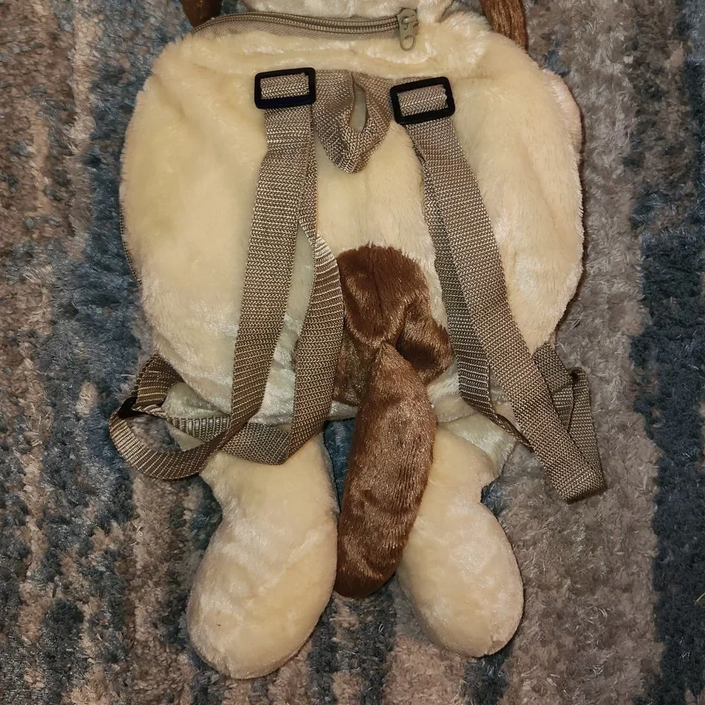 Plush Dog Backpack || EUC